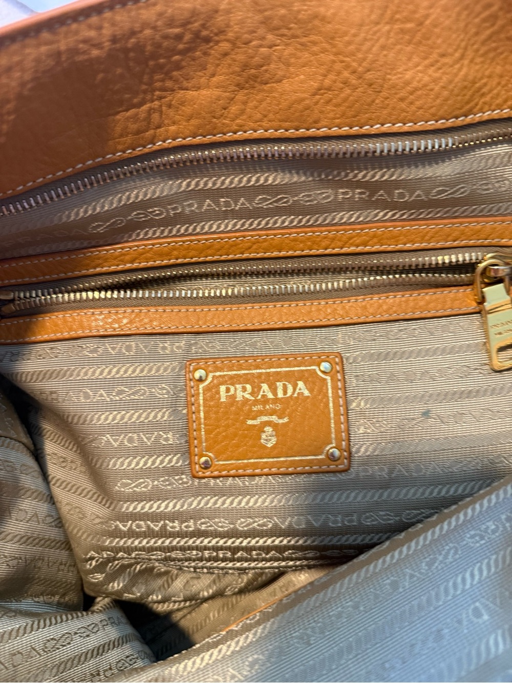 Vintage PRADA Leather Tote Bag - Picture 13 of 13
